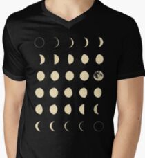 Moon Phases Men's V-Neck T-Shirt
