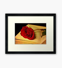 Romance in Literature Framed Print