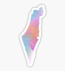 Israel Aquarell Sticker