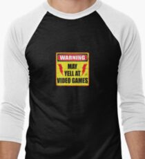 Gamer Warning Men's Baseball ¾ T-Shirt