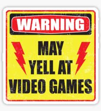 Gamer Warning Sticker