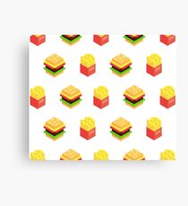 Burger x Fries Canvas Print