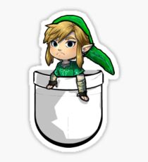 Pocket Link Hero of Time Zelda Sticker