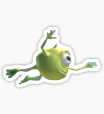 flying mike wazowski Sticker