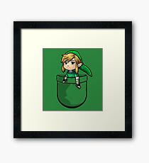 Pocket Link Hero of Time Zelda Framed Print