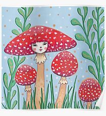 Uncommon Variety - Red Mushroom Poster