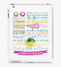 Fix My Eyes Lyrics - Für König und Land iPad-Hülle & Skin