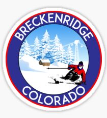 BRECKENRIDGE COLORADO SKI LIFT BERGE Sticker