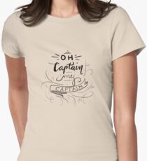 Oh Captain, My Captain Women's Fitted T-Shirt
