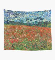 1890-Vincent van Gogh-Poppy field-82,7x102 Wall Tapestry