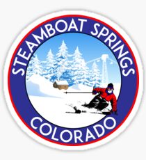 STEAMBOAT SPRINGS COLORADO SKI BIKE WANDERUNG SKI LIFT Sticker
