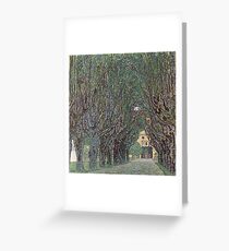 Gustav Klimt - Avenue Of Schloss Kammer Park Greeting Card