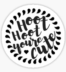 Hoot hoot Sticker