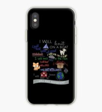 Knitting Products "I Will Knit with a Goat..." iPhone Case