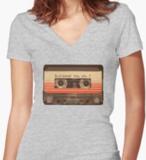 Galactic Soundtrack Women's Fitted V-Neck T-Shirt