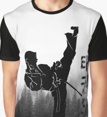 Taekwondo Korean High Kick Graphic T-Shirt