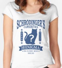 Schrodinger's Cat - Quantum Mechanics Paradox Geek Women's Fitted Scoop T-Shirt