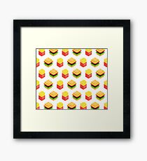 Burgers x Fries Framed Print