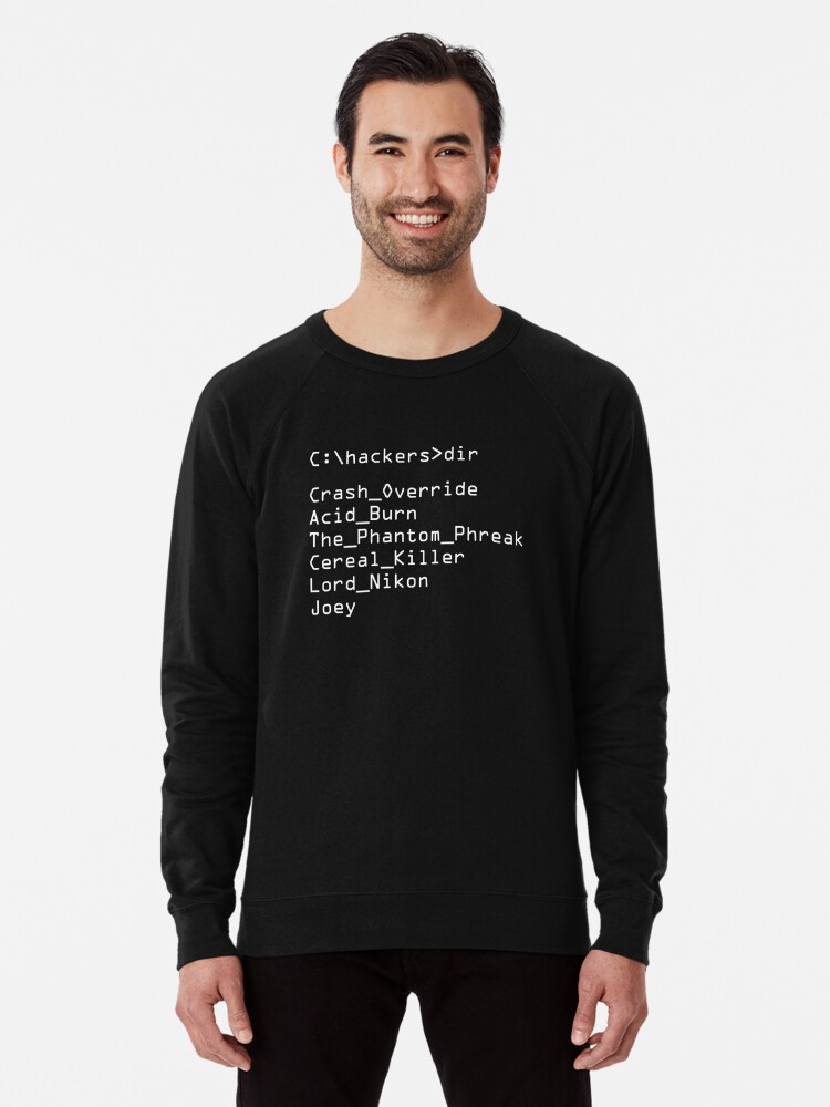 Hackers Movie C Cast Of Characters Lightweight Sweatshirt By