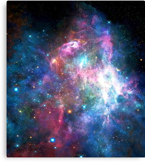 nebula galaxy print canvas