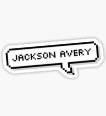 jackson avery speech bubble Sticker