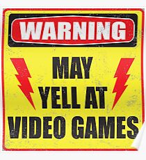Gamer Warning Poster
