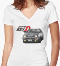 Intial-D Akina's Pride Women's Fitted V-Neck T-Shirt