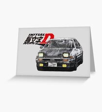 Intial-D Akina's Pride Greeting Card