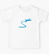Blue airplane Kids Tee