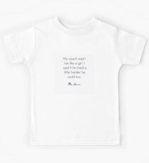 Feministisches Zitat Mia Hamm Kinder T-Shirt