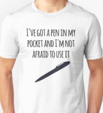 Camiseta ajustada Tengo un bolígrafo en mi bolsillo