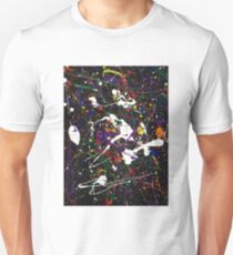 black multicolor splat Unisex T-Shirt