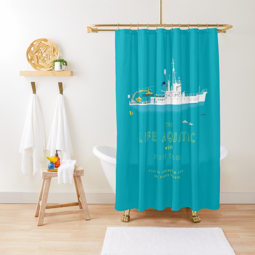 The Life Aquatic with Steve Zissou Shower Curtain