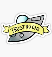 Trust No One Sticker