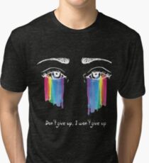 Sia the greatest - don't give up (white) Tri-blend T-Shirt