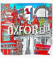 Oxford Square Collage Poster