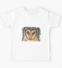 Majestic Owl Oil Pastel Kids Tee