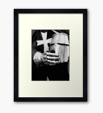 The Gauntlet And The Helmet Framed Print