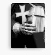 The Gauntlet And The Helmet Metal Print