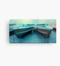 Row Boats At Pyramid Lake Metal Print
