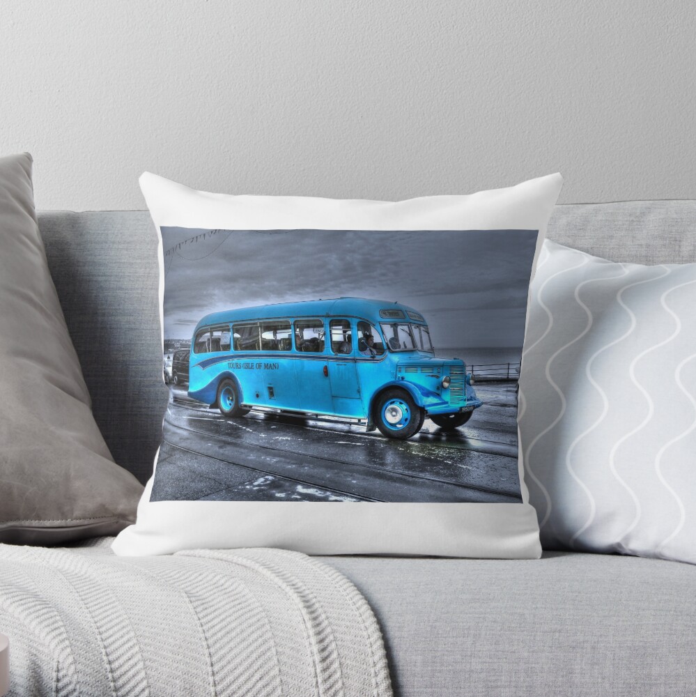On The Buses Throw Pillow