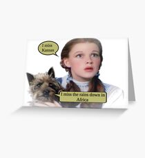 Toto - Africa Greeting Card