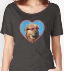 Doggo Stickers: Swimmer Dog Women's Relaxed Fit T-Shirt