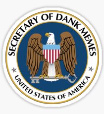 Secretary of Dank Memes Seal Sticker