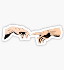 The Creation of Adam - Comic Book, Color. Sticker