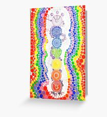 crop circle chakra Greeting Card