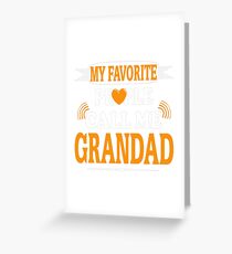 Favorite Grandad Shirt Greeting Card