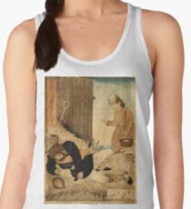 Anonymous - A Girls Kindness Sometimes Surpasses A Gentlemans - Circa 1875 - Woodcut Women's Tank Top