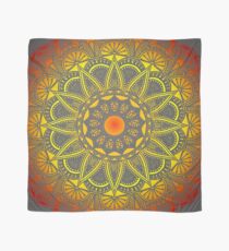 Vivid Fire Watercolor Mandala Scarf