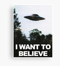 I Want To Believe Canvas Print
